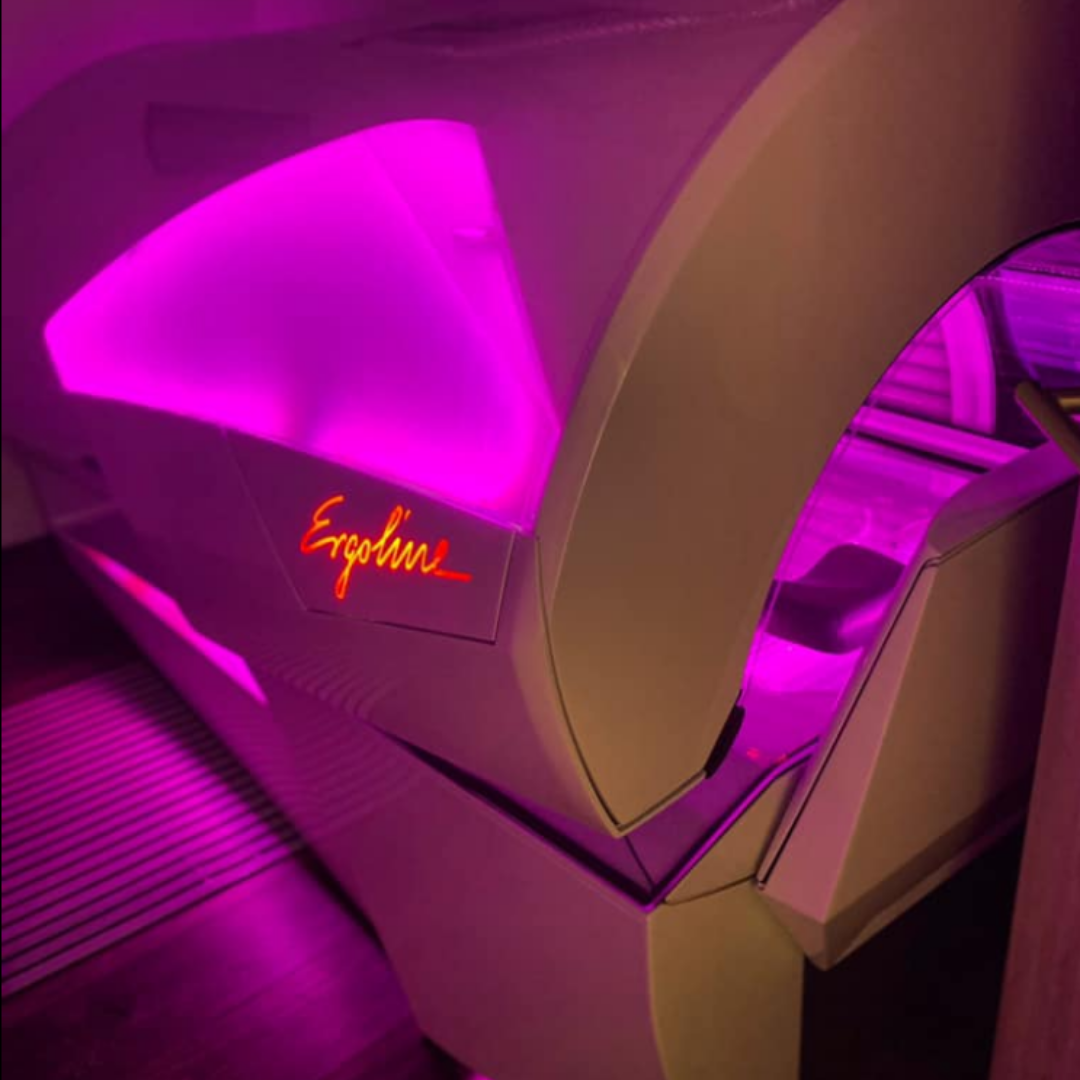 Tan In Comfort! Sun Shower Tanning